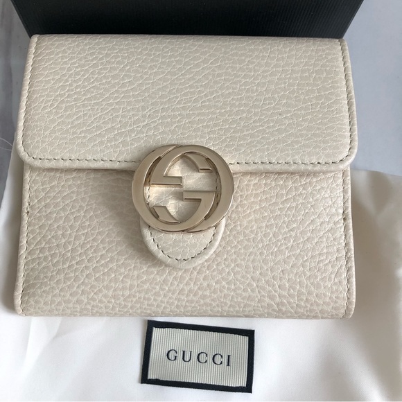 Gucci Handbags - Gucci interlocking G wallet bone white